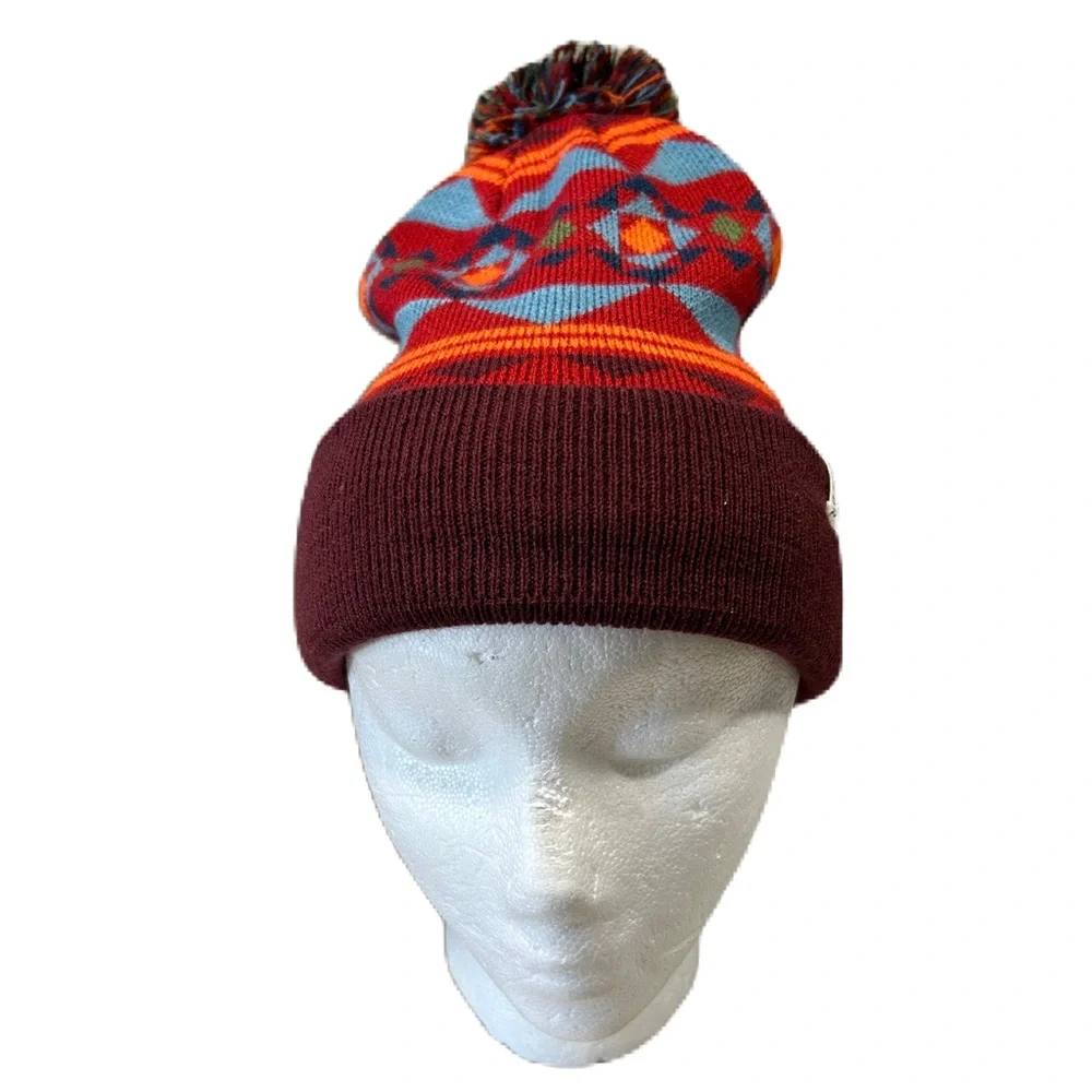Poler Stuff Camp Vibes Mens Beanie Woodsman Outdoor Ski Hiking Camping Aztec